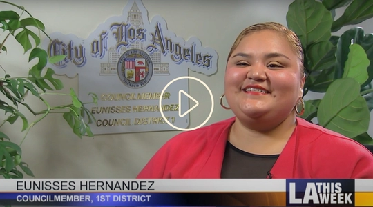 Councilmember Eunisses Hernandez on LATW talking MYLA 311 APP
