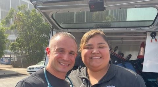 Brett Feldman and Los Angeles Councilmember Eunisses Hernandez