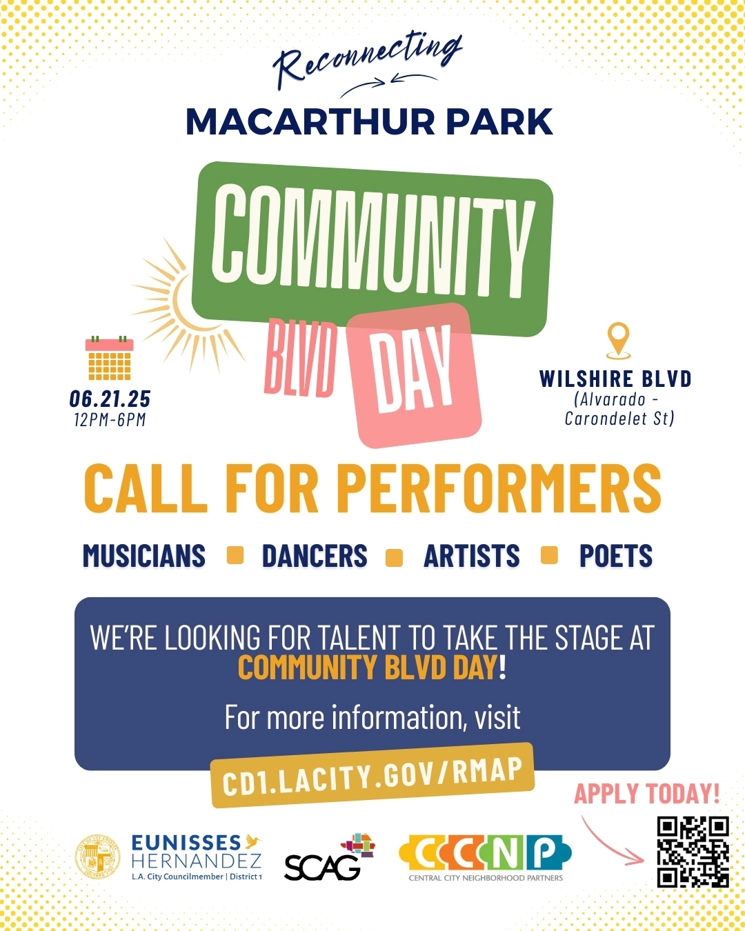 RMAP Community Blvd Day Cal for Performers