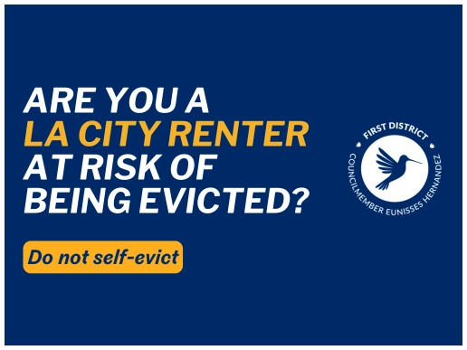 Are you a LA City Renter at risk of being evicted- do not self-evict