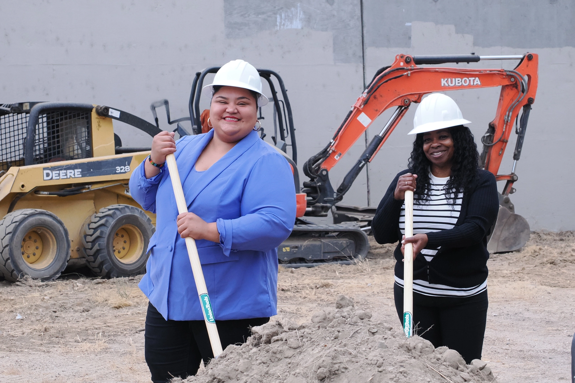 Councilmember Hernandez and Cheryl Morris at NENB 2.0 Groundbreaking
