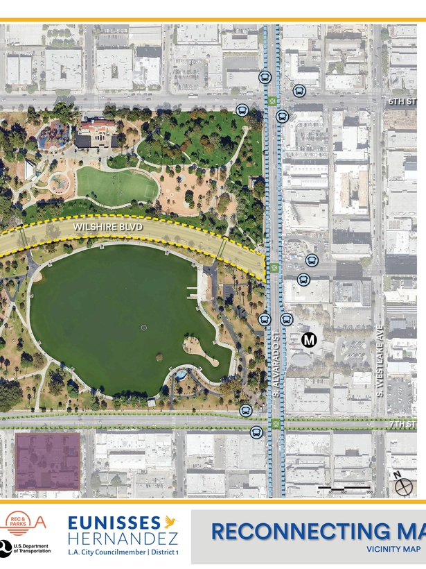 Vicinity map of MacArthur Park